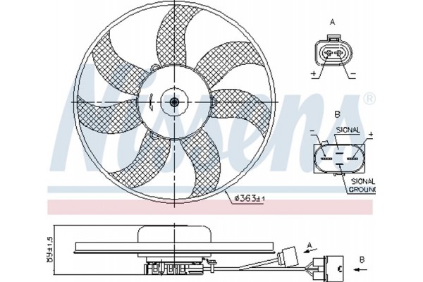 Nissens Βεντιλατέρ, Ψύξη Κινητήρα - 85699