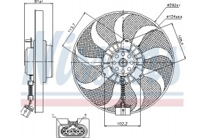 Nissens Βεντιλατέρ, Ψύξη Κινητήρα - 85715