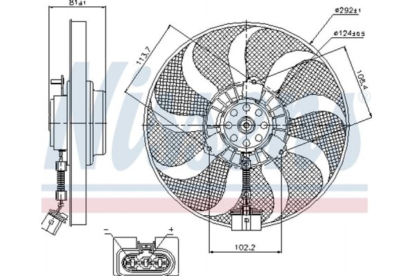 Nissens Βεντιλατέρ, Ψύξη Κινητήρα - 85715