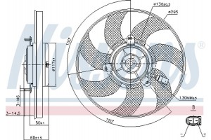 Nissens Βεντιλατέρ, Ψύξη Κινητήρα - 85733