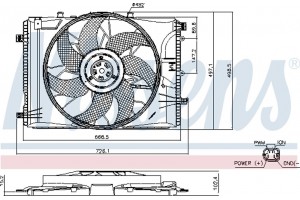 Nissens Βεντιλατέρ, Ψύξη Κινητήρα - 85740