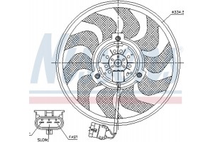 Nissens Βεντιλατέρ, Ψύξη Κινητήρα - 85755