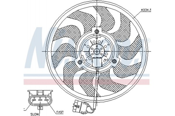 Nissens Βεντιλατέρ, Ψύξη Κινητήρα - 85755