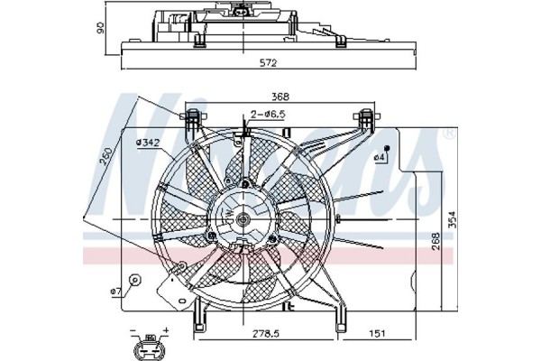 Nissens Βεντιλατέρ, Ψύξη Κινητήρα - 85768