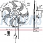 Nissens Βεντιλατέρ, Ψύξη Κινητήρα - 85777