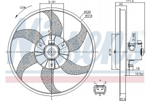Nissens Βεντιλατέρ, Ψύξη Κινητήρα - 85782