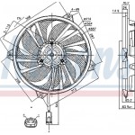 Nissens Βεντιλατέρ, Ψύξη Κινητήρα - 85789