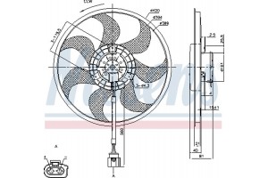 Nissens Βεντιλατέρ, Ψύξη Κινητήρα - 85805