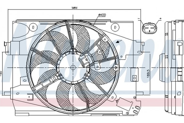 Nissens Βεντιλατέρ, Ψύξη Κινητήρα - 85892
