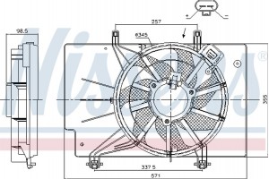 Nissens Βεντιλατέρ, Ψύξη Κινητήρα - 85910