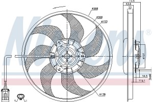 Nissens Βεντιλατέρ, Ψύξη Κινητήρα - 85934
