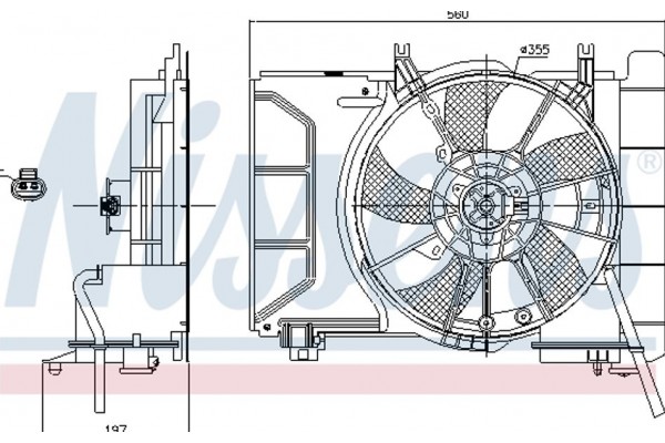 Nissens Βεντιλατέρ, Ψύξη Κινητήρα - 85941