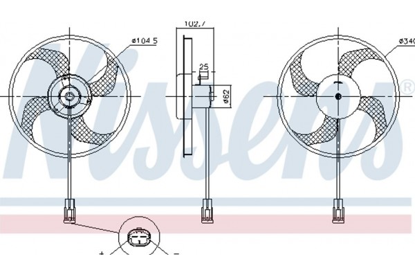 Nissens Βεντιλατέρ, Ψύξη Κινητήρα - 85947