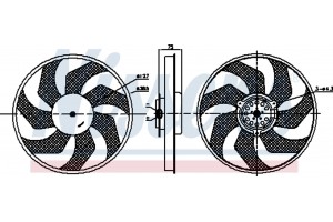 Nissens Βεντιλατέρ, Ψύξη Κινητήρα - 85956