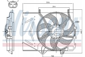 Nissens Βεντιλατέρ, Ψύξη Κινητήρα - 85986
