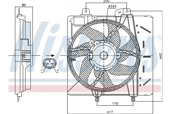 Nissens Βεντιλατέρ, Ψύξη Κινητήρα - 85991