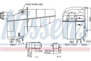 Nissens Δοχείο διαστολής, Ψυκτικό Υγρό - 996020