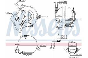 Nissens Δοχείο διαστολής, Ψυκτικό Υγρό - 996116