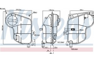 Nissens Δοχείο διαστολής, Ψυκτικό Υγρό - 996244