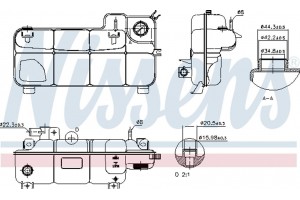 Nissens Δοχείο διαστολής, Ψυκτικό Υγρό - 996077