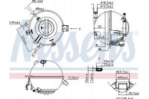 Nissens Δοχείο διαστολής, Ψυκτικό Υγρό - 996116
