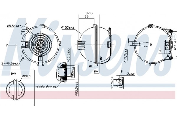 Nissens Δοχείο διαστολής, Ψυκτικό Υγρό - 996117