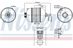 Nissens Δοχείο διαστολής, Ψυκτικό Υγρό - 996126