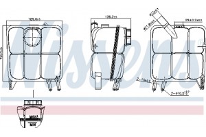 Nissens Δοχείο διαστολής, Ψυκτικό Υγρό - 996138
