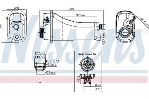 Nissens Δοχείο διαστολής, Ψυκτικό Υγρό - 996155