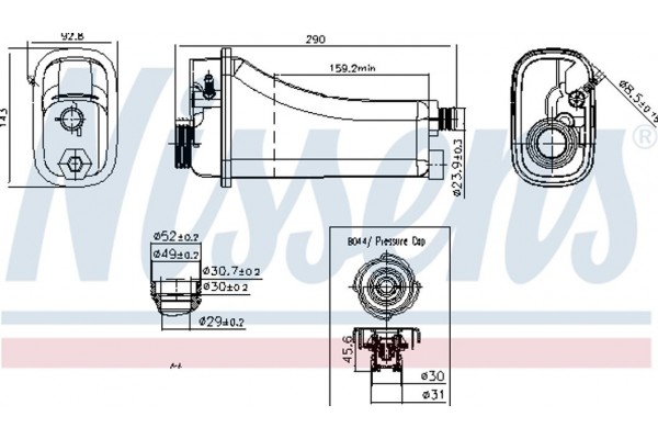 Nissens Δοχείο διαστολής, Ψυκτικό Υγρό - 996155