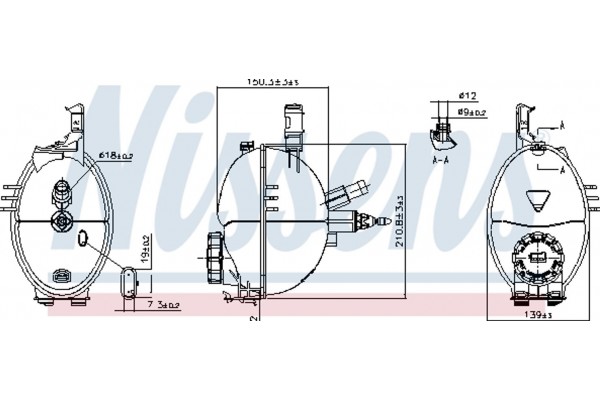 Nissens Δοχείο διαστολής, Ψυκτικό Υγρό - 996159