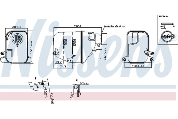 Nissens Δοχείο διαστολής, Ψυκτικό Υγρό - 996168