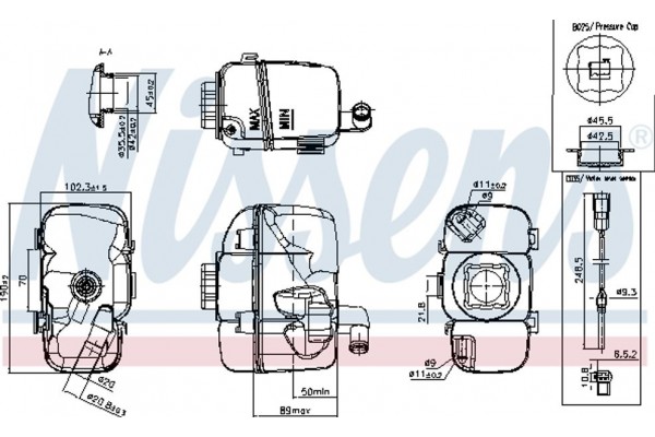 Nissens Δοχείο διαστολής, Ψυκτικό Υγρό - 996181