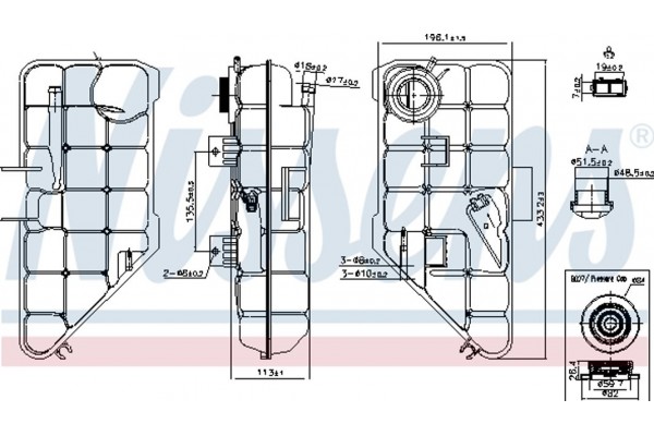 Nissens Δοχείο διαστολής, Ψυκτικό Υγρό - 996182