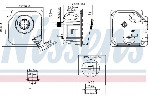 Nissens Δοχείο διαστολής, Ψυκτικό Υγρό - 996206