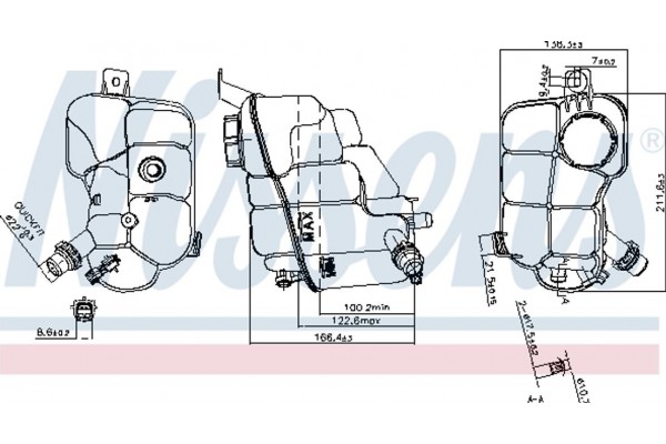 Nissens Δοχείο διαστολής, Ψυκτικό Υγρό - 996230