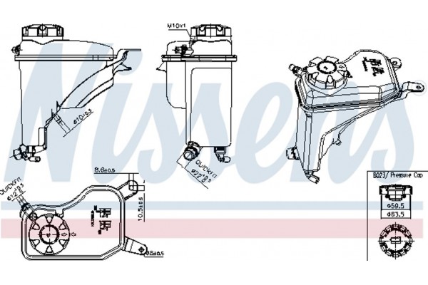 Nissens Δοχείο διαστολής, Ψυκτικό Υγρό - 996268