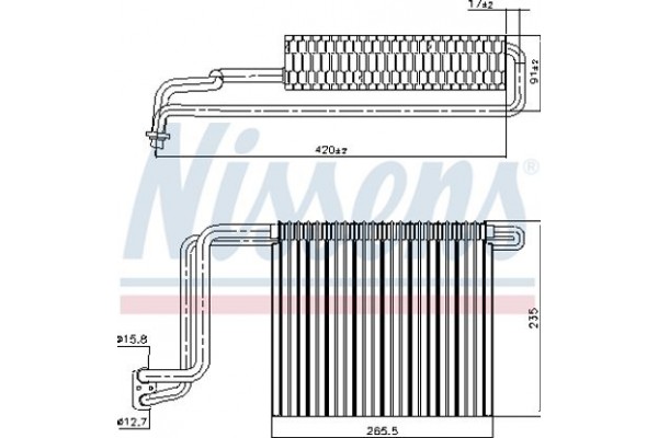 Nissens Εξαεριωτής, Σύστημα Κλιματισμού - 92248