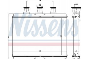 Nissens Εναλλάκτης θερμότητας, Θέρμανση Εσωτερικού Χώρου - 70517