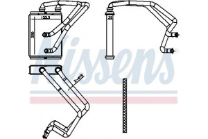 Nissens Εναλλάκτης θερμότητας, Θέρμανση Εσωτερικού Χώρου - 707174