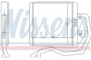 Nissens Εναλλάκτης θερμότητας, Θέρμανση Εσωτερικού Χώρου - 71811