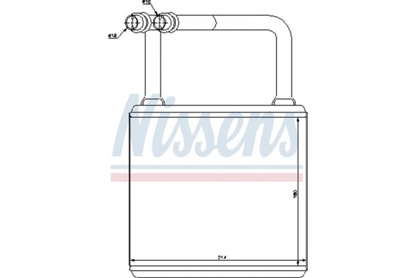 Nissens Εναλλάκτης θερμότητας, Θέρμανση Εσωτερικού Χώρου - 72029