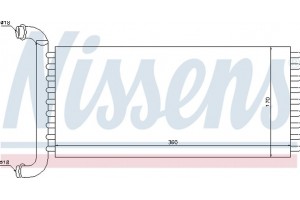 Nissens Εναλλάκτης θερμότητας, Θέρμανση Εσωτερικού Χώρου - 72037