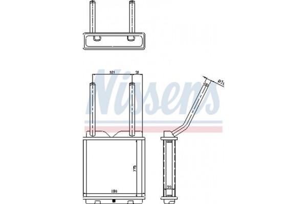 Nissens Εναλλάκτης θερμότητας, Θέρμανση Εσωτερικού Χώρου - 726531