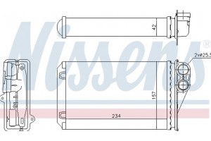 Nissens Εναλλάκτης θερμότητας, Θέρμανση Εσωτερικού Χώρου - 72946