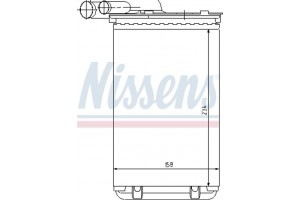 Nissens Εναλλάκτης θερμότητας, Θέρμανση Εσωτερικού Χώρου - 73252