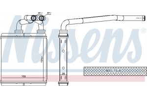 Nissens Εναλλάκτης θερμότητας, Θέρμανση Εσωτερικού Χώρου - 73675