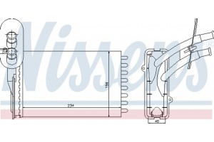 Nissens Εναλλάκτης θερμότητας, Θέρμανση Εσωτερικού Χώρου - 73961