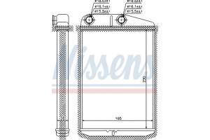 Nissens Εναλλάκτης θερμότητας, Θέρμανση Εσωτερικού Χώρου - 73989