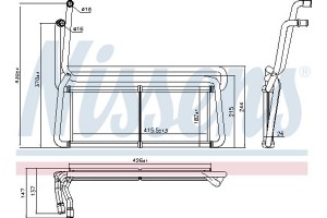 Nissens Εναλλάκτης θερμότητας, Θέρμανση Εσωτερικού Χώρου - 75007